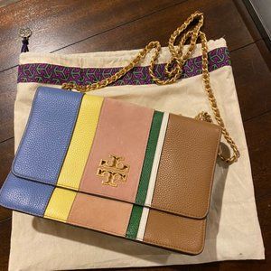 COPY - Tory Burch Britten stripe shoulder bag